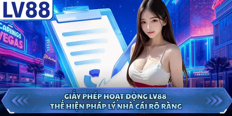 Giấy phép hoạt động LV88 thể hiện pháp lý nhà cái rõ ràng