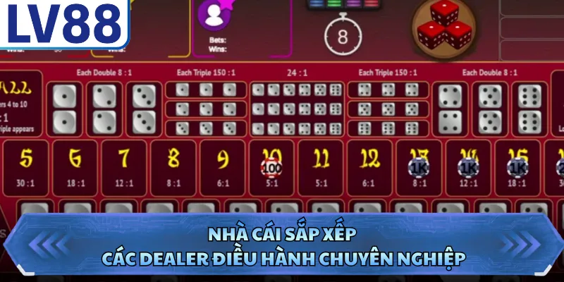 Nhà cái sắp xếp các Dealer điều hành chuyên nghiệp